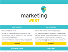 Tablet Screenshot of marketingwest.co.uk